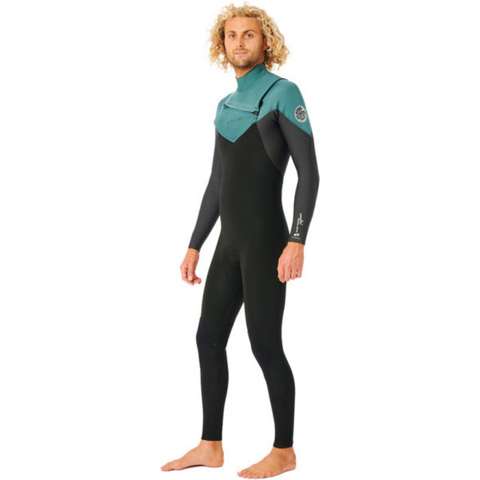 2023 Rip Curl Mens Dawn Patrol Performance 3/2mm Chest Zip Wetsuit WSM9TM - Muted Green